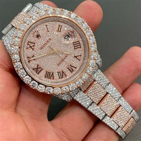 iced out watch fake|moissanite watches for men.